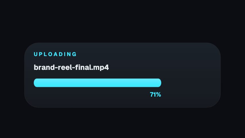 Upload Progress animation preview