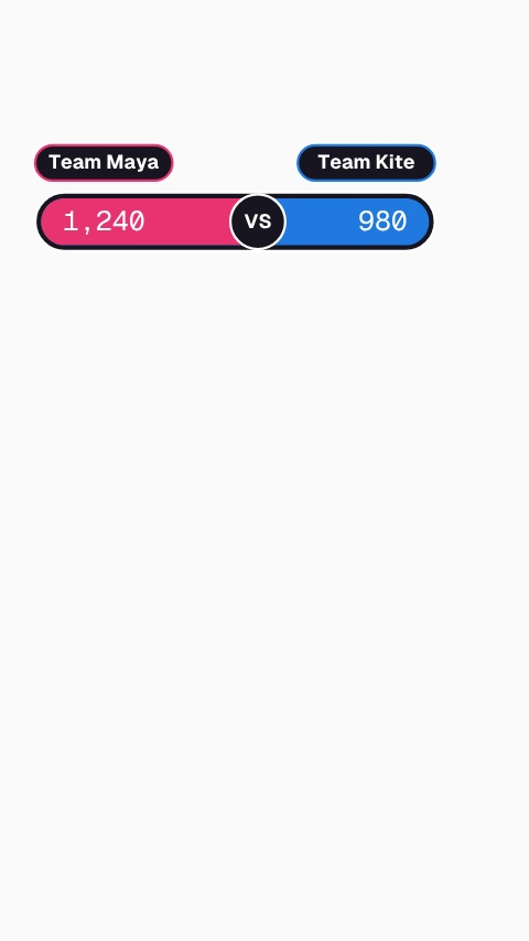 Vertical Live Battle Score Bar animation preview