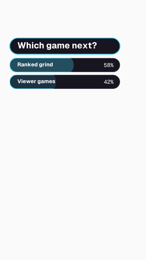 Vertical Live Poll Overlay animation preview