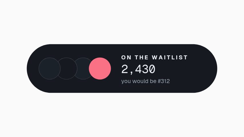Waitlist Queue animation preview