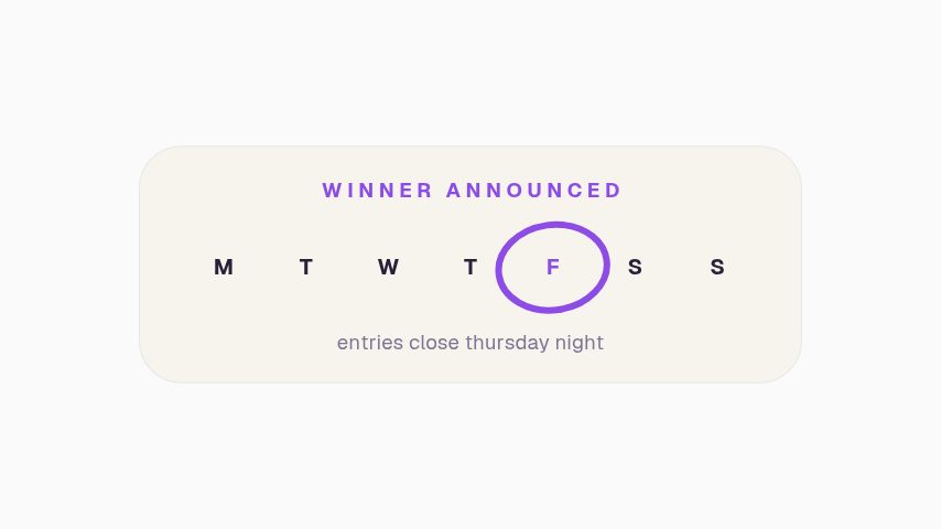 Winner Friday animation preview