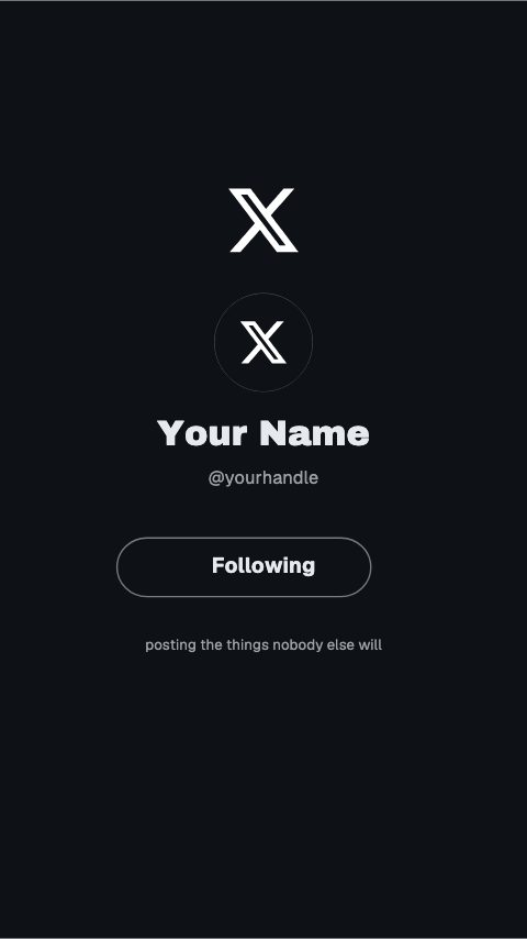 X Profile Follow animation preview