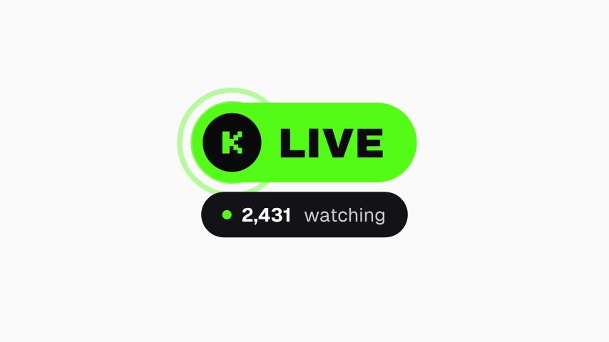 Kick Live Badge animation preview