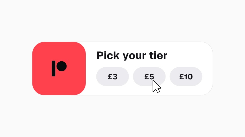 Patreon Tier Picker Animation animation preview