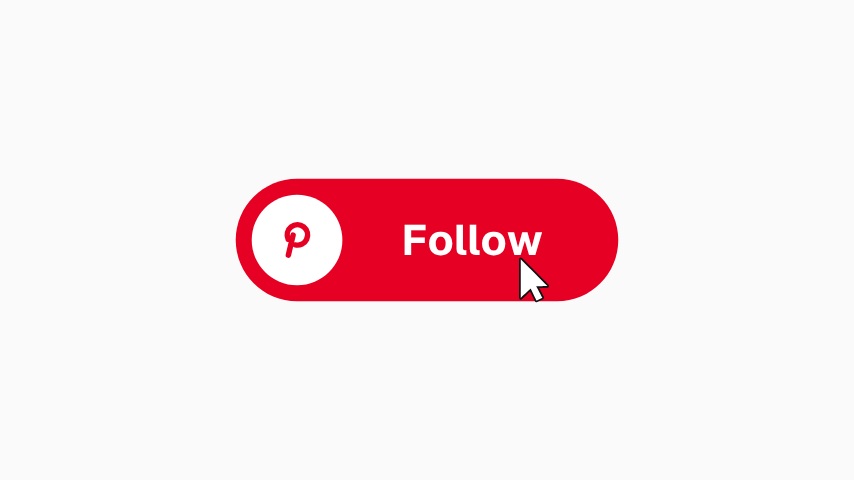 Pinterest Follow Button Animation animation preview