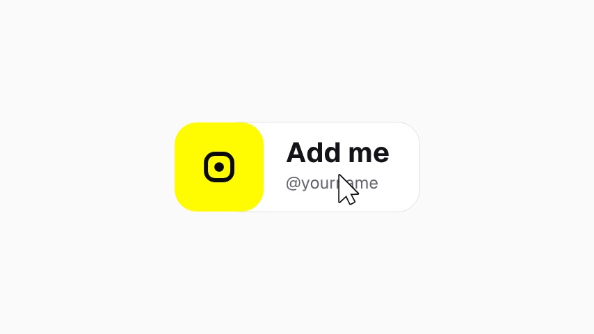 Snapchat Add Me Button animation preview