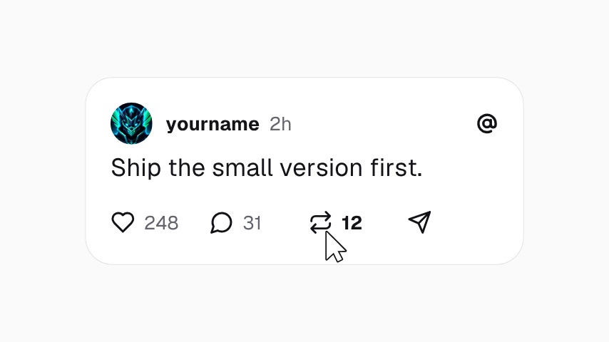 Threads Repost Animation animation preview