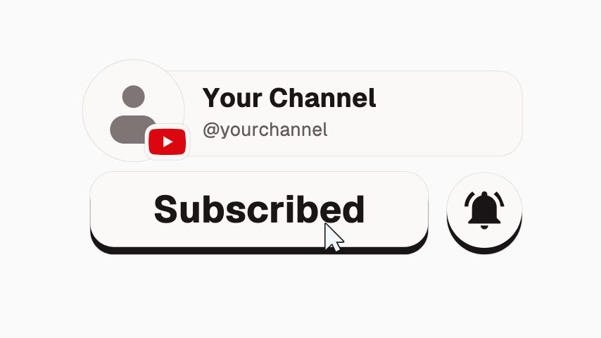YouTube Channel & Bell animation preview