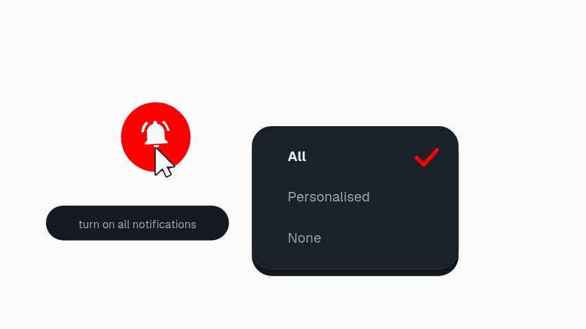 YouTube Bell Menu animation preview