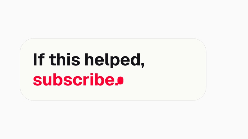Kinetic Caption Subscribe animation preview