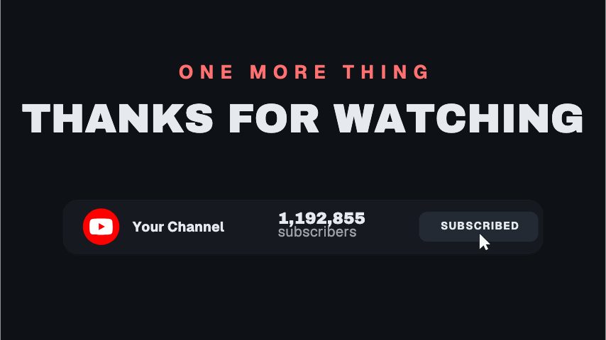 YouTube End Card Bar animation preview