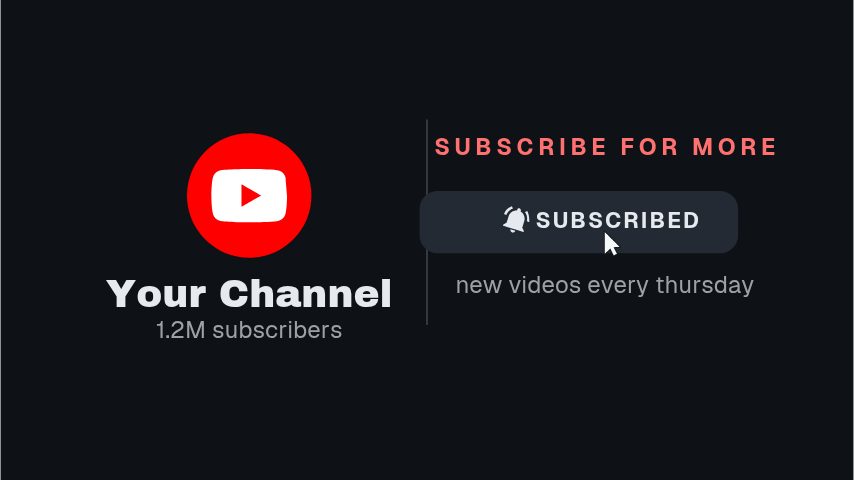 YouTube Split End Card animation preview