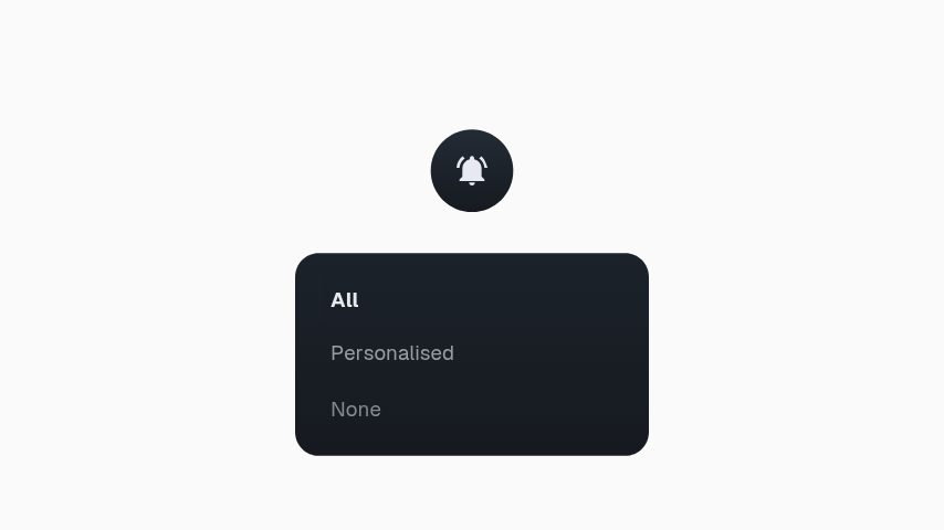YouTube Bell Menu animation preview