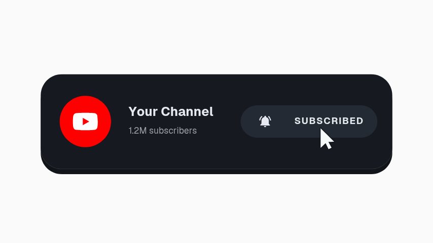 YouTube Subscribe Press animation preview