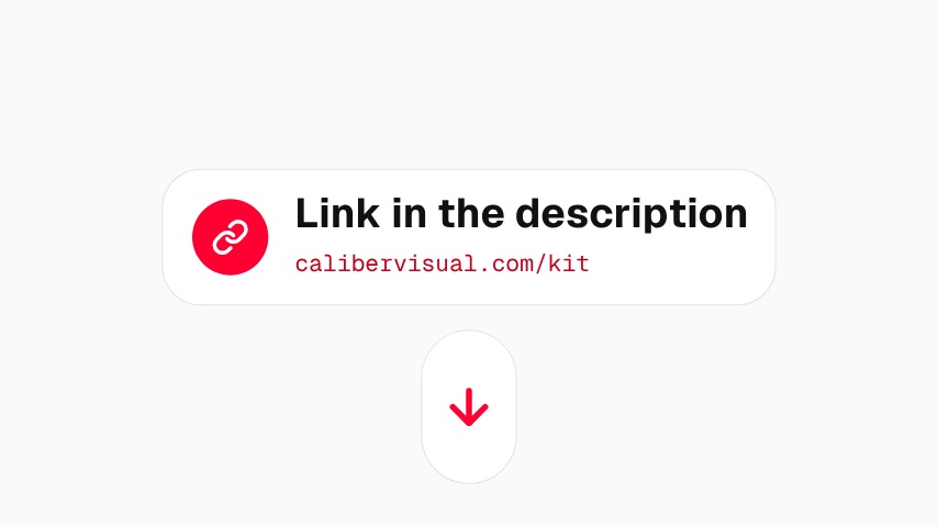 Link in Description Arrow animation preview